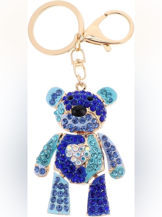 Accessories - Crystal Teddy Bear Bag Charm